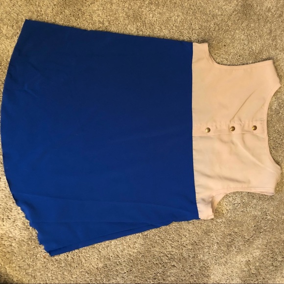 Color blocking high low blouse - Picture 2 of 3